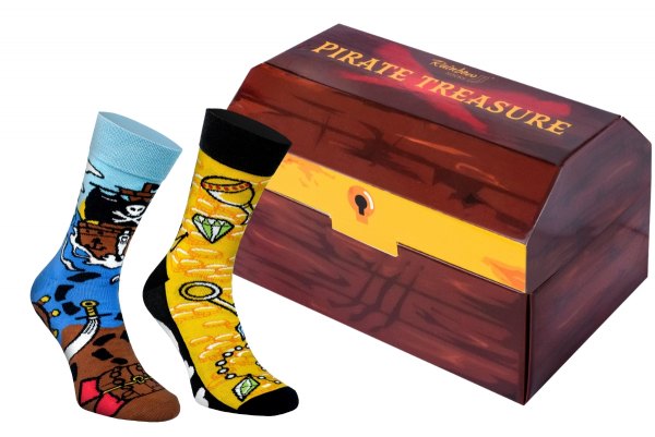 Skarpetki w skrzyni skarb piratów od Rainbow Socks