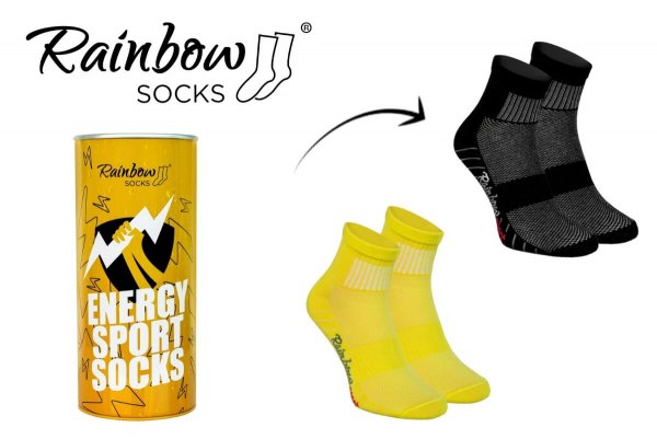 Energy Drink socks in a can, 2 pairs of sports socks, gift idea for sports fan