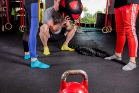 skarpetki idealne na trening na siłowni, bawełniane sportowe stopki