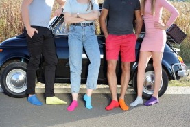 Colorful Cotton Ankle socks Unisex, socks for women and men, everyday outfit, short ankle socks, Rainbow Socks