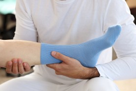 Diabetiker Socken aus nicht elastischer Baumwolle Unisex, blaue Baumwollsocken, weiche und bequeme Socken
