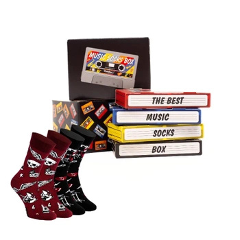 Rock Music Socks Box