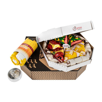 Sock Set: Pizza Socks Box Mix & Beer Can Socks