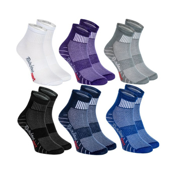 Dark Cotton Sports Socks for Men 6 Pairs