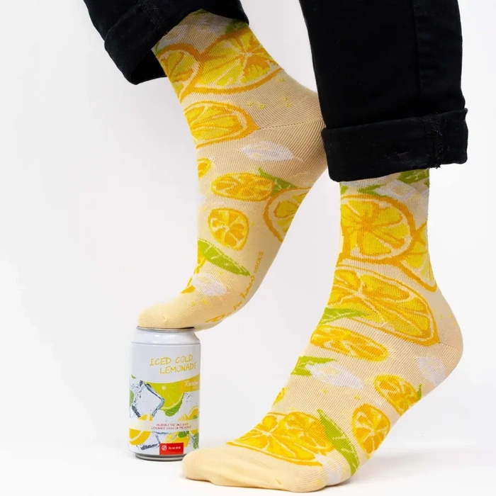 Lemonade Socks in a Can 