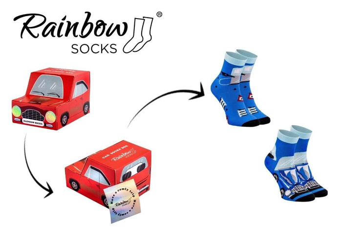 Car socks box for children and adults