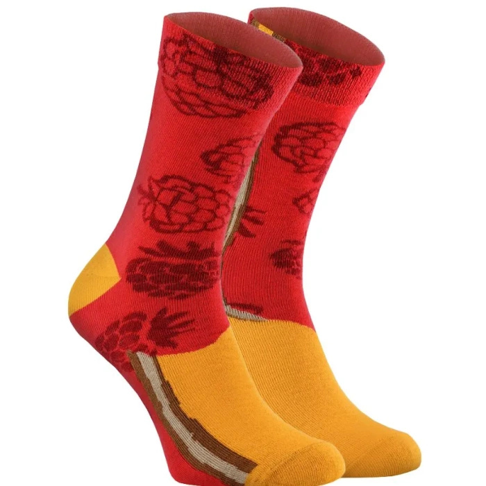 Croissant Socks Box Raspberry