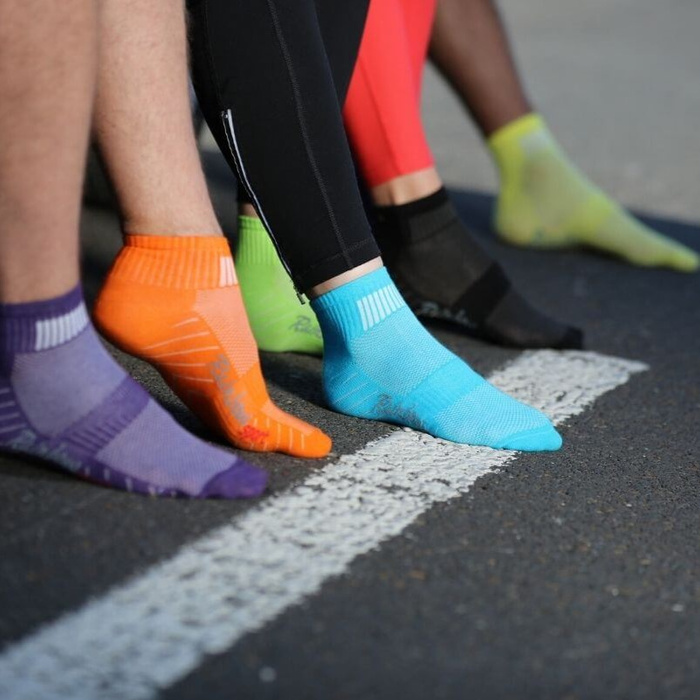 Black Cotton Sports Socks for Women 6 Pairs