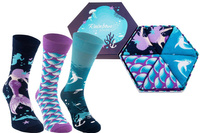 Mermaid socks box 3 pairs