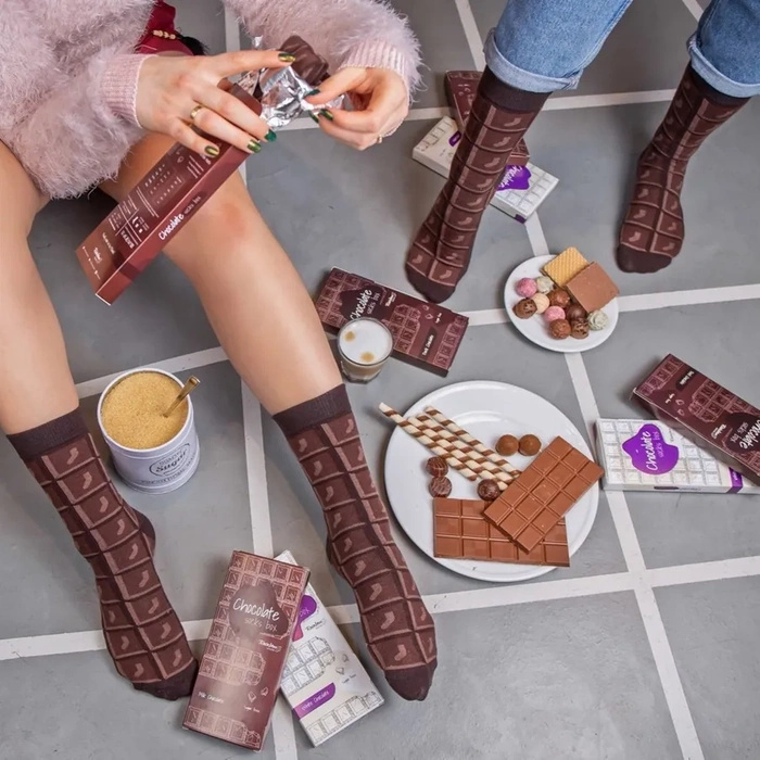Milk Chocolate Socks Box