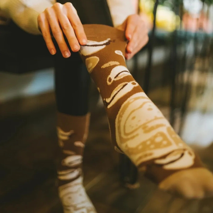 Cappuccino Coffee Socks