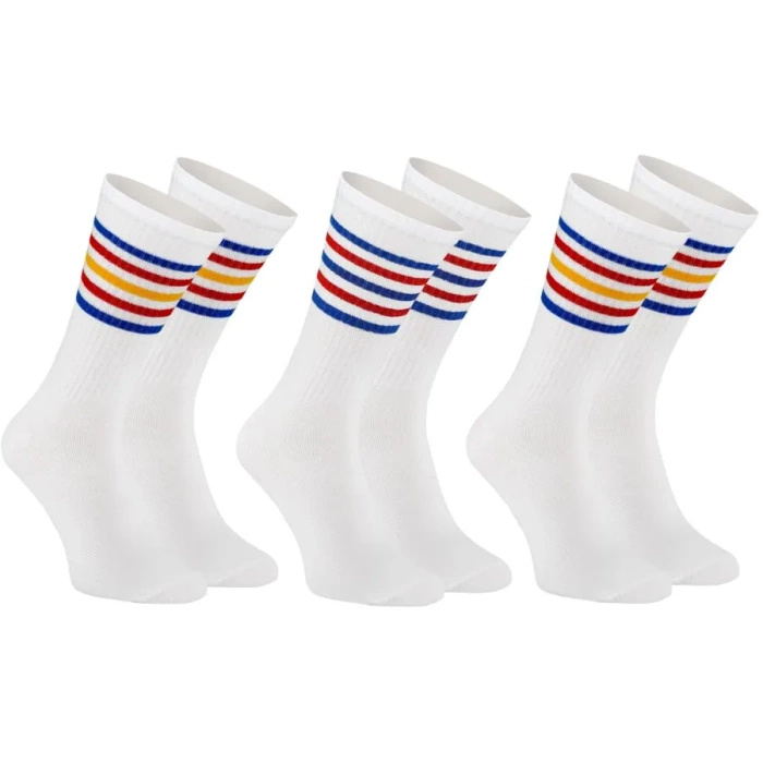 Striped Socks with a Wide Cuff for Men