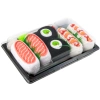 Salmon, cucumber maki, shrimp