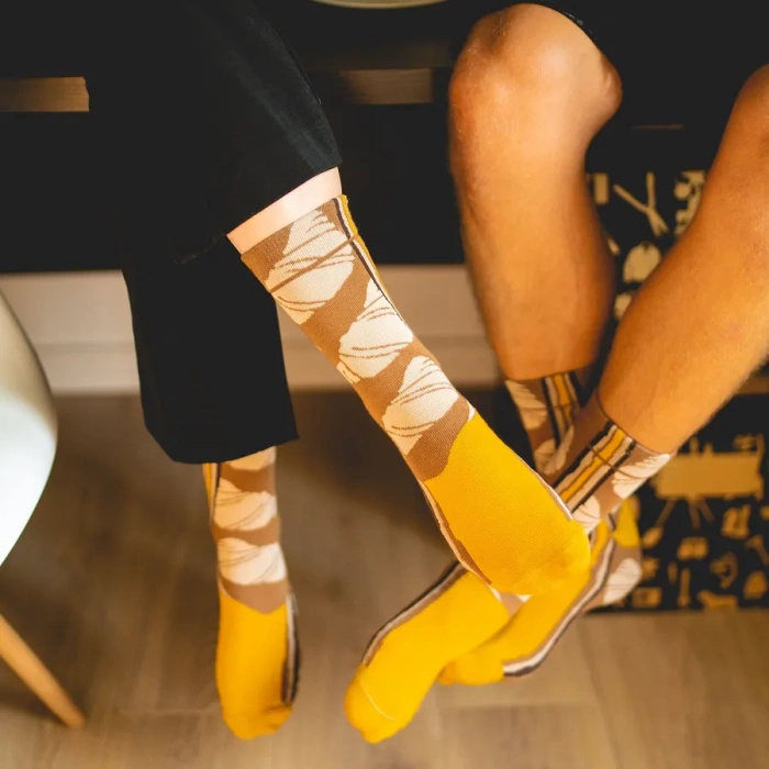 Croissant Socks Box Butter