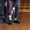 Green Geometric Socks