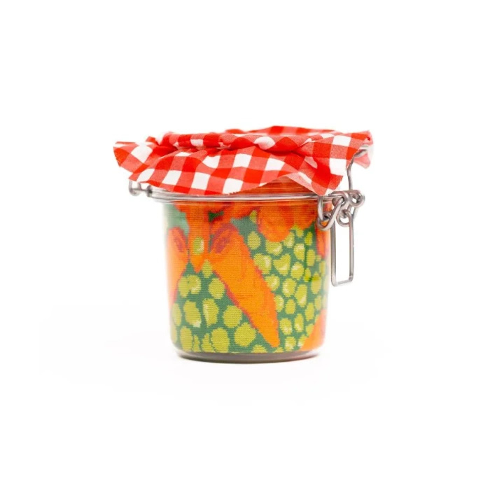 Peas with Carrots and Lemon Socks in a Jar