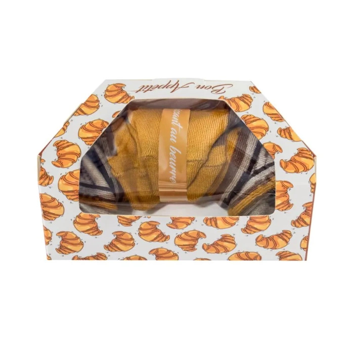 Croissant Socks Box Butter