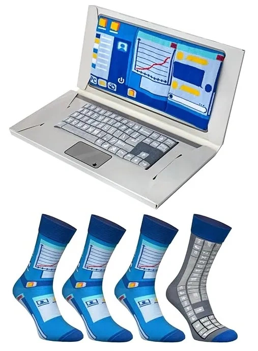 Laptop Socks Box for Programmers IT and Computer Fan