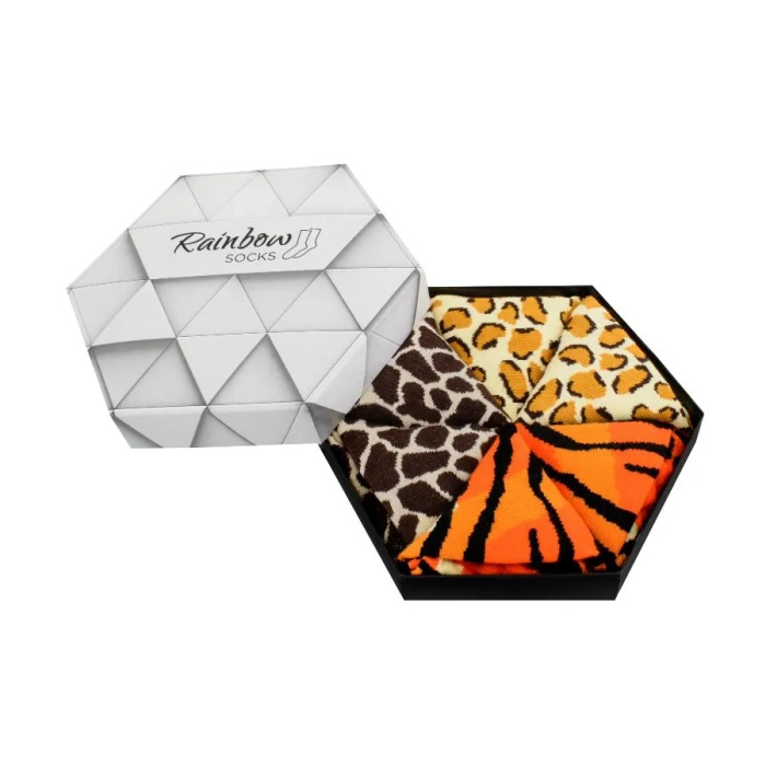 Wild Animals Socks Box