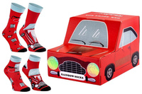 2 pairs || 3 pairs - socks for dad and son, red