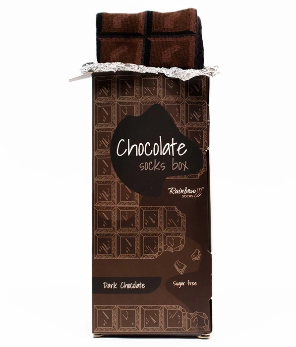 Dark Chocolate Socks Box