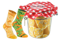 Jar socks lemon pea with carrot 2 pairs