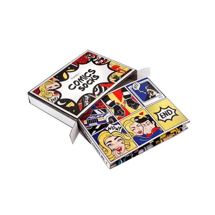 Comic book socks box