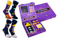 Space socks box 2 pairs