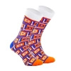 Orange Geometric Socks