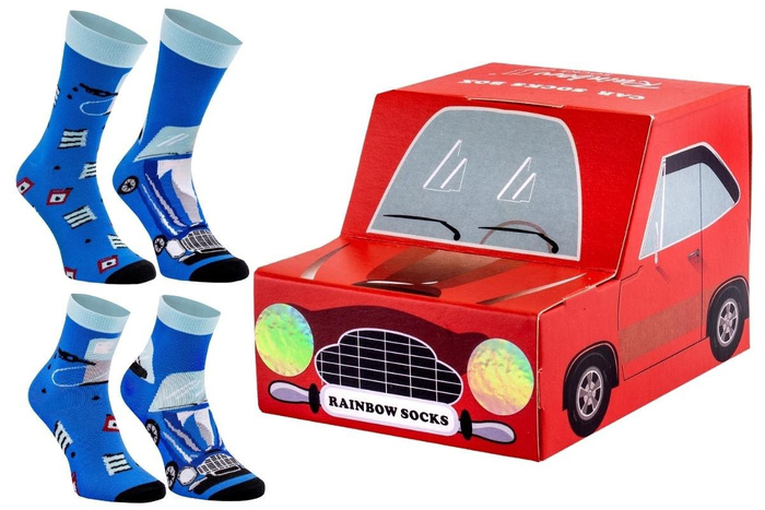 Car socks box for children and adults