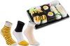 Children’s Sushi Socks Box 3 Pairs: Tamago, Butterfish, Oshinko Maki