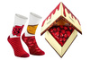 Cheesecake socks box 1 pair