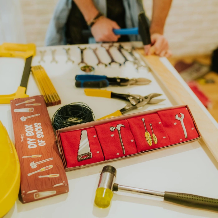 DIY Tool Set Socks Box