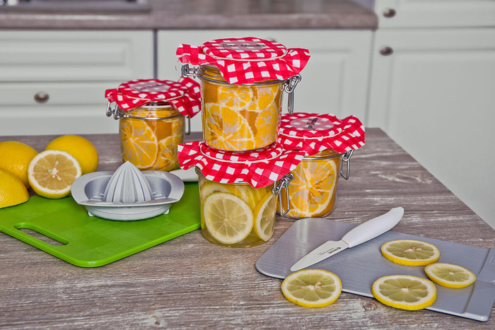 Jar socks lemon pea with carrot 2 pairs