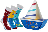 Boat Socks Box 3 Pairs