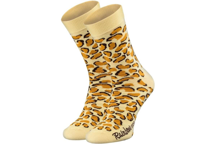 Cheetah cotton socks 1 pair