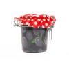 Jar socks black green olives 2 pairs