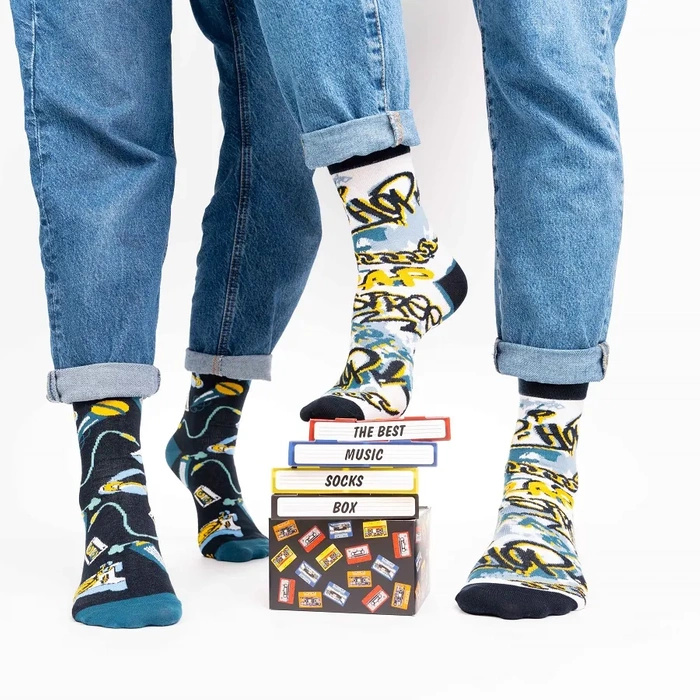 Hip Hop Music Socks Box