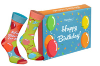 Birthday Card Socks Box 2 Pairs