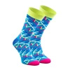 Blue Geometric Socks