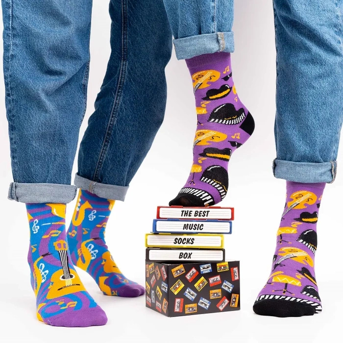 Jazz Music Socks Box