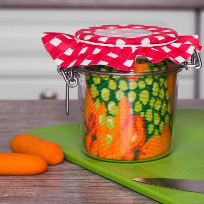 Peas with Carrots and Lemon Socks in a Jar