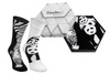 Black & white animals socks box zebra panda 2 pairs