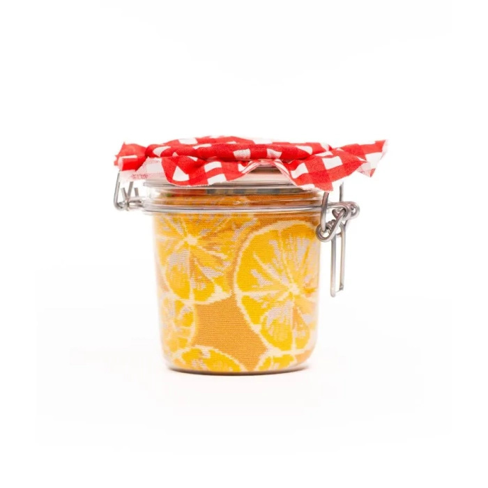 Lemon and Peas with Carrot Socks in a Jar