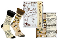 Book socks box 2 pairs