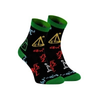 Children's Cotton Socks with School Patterns - Mathematics