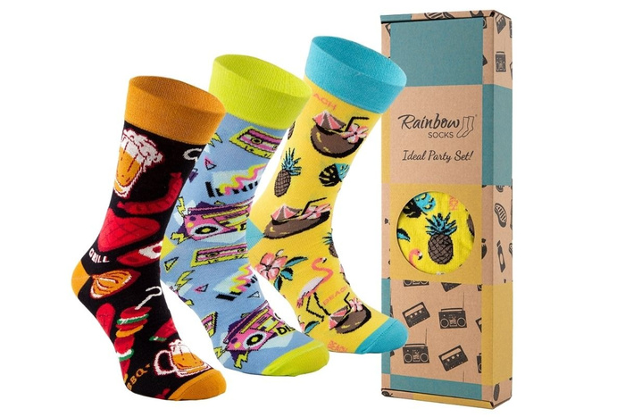 Party socks box 3 pairs