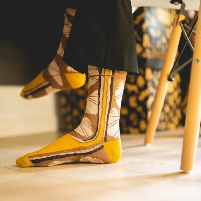 Croissant Socks Box Butter