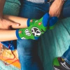 Children's Cotton Socks with School Patterns - Geography