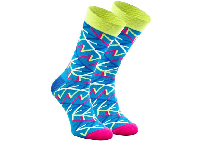 Geometric cotton socks 1 pair